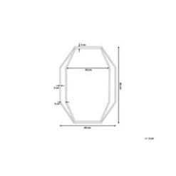 Beliani Wandspiegel NIRE - Grijs Staal 3 Beliani Wandspiegel NIRE - Grijs Staal -Beliani 9ddf0a9c8006484294d2a160625a5811