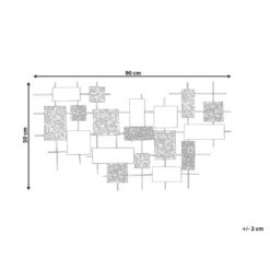 Beliani Wanddecoratie ASTATINE - Goud Metaal 2 Beliani Wanddecoratie ASTATINE - Goud Metaal -Beliani 9f69e8c56897482ba263fe0a88677b34