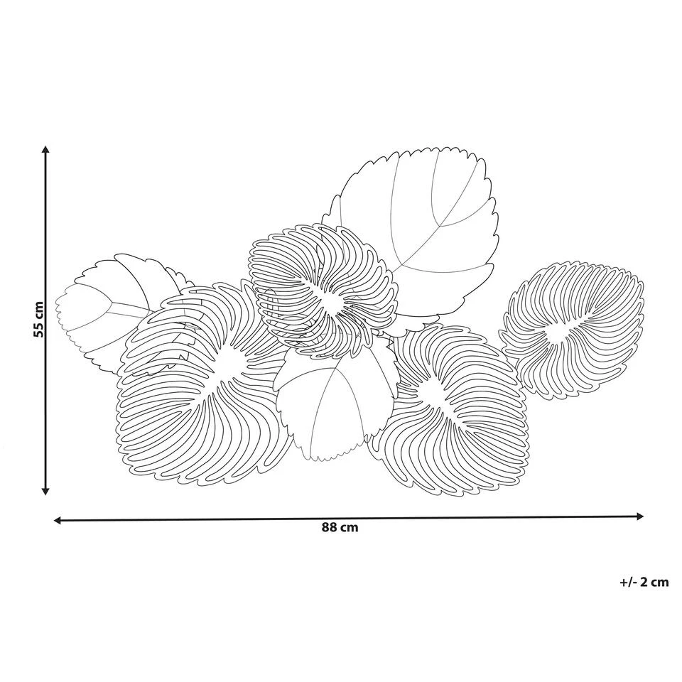 Beliani Wanddecoratie MAGNESIUM - Blauw Ijzer Beliani Wanddecoratie MAGNESIUM - Blauw Ijzer -Beliani a127317be9f84c02a57942796954f5e6