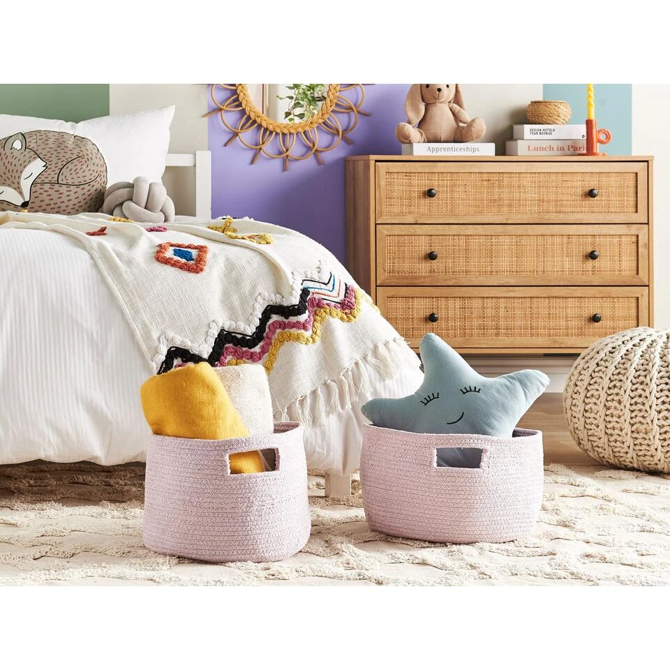 Beliani Mand CHINIOT - Roze Katoen Beliani Mand CHINIOT - Roze Katoen -Beliani a1ee22e0f5cd48d7913709e0b61c0b31