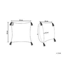 Beliani Sierkussen HICKORY - Beige Katoen -Beliani a276cc257e7c40db9d4f37b47e6a01ec