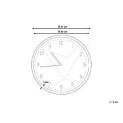 Beliani Wandklok DAVOS - Multicolor Glas -Beliani a2aa6cfd83a0409b831d35c36bdff8dc