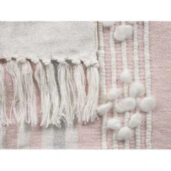 Beliani Plaid KAMAN - Roze Acryl 2 Beliani Plaid KAMAN - Roze Acryl -Beliani a43959a3d11b4f97a984648f115faedd