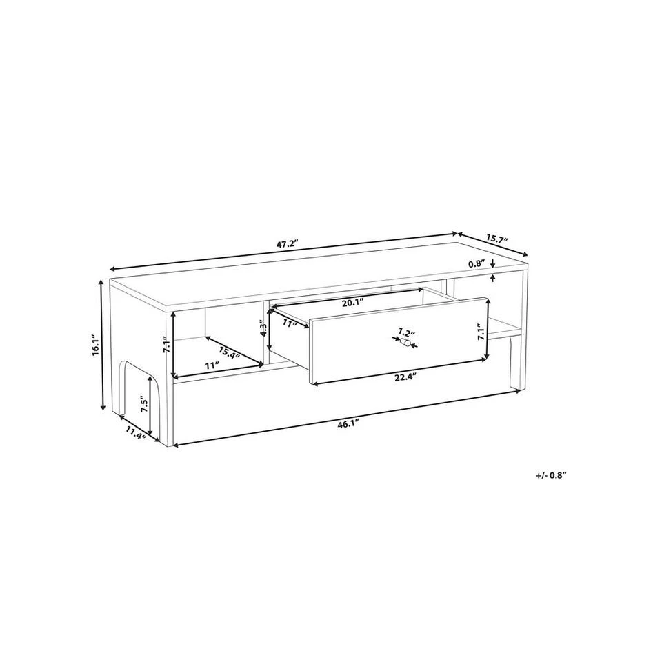 Beliani TV-kast CLINTON - Donkere Houtkleur Mdf Beliani TV-kast CLINTON - Donkere Houtkleur Mdf -Beliani a5b4062e9fdb44a6b7ce714bdb3d1d0d