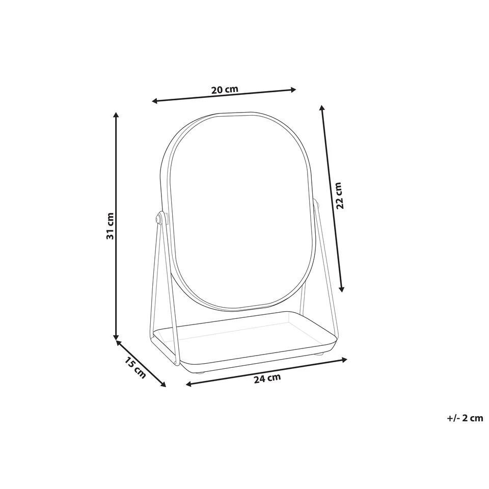 Beliani Make-up Spiegel CORREZE - Roségoud Metaal Beliani Make-up Spiegel CORREZE - Roségoud Metaal -Beliani a8bbd05d04f34ec6857b21c4a9a4eb71 2