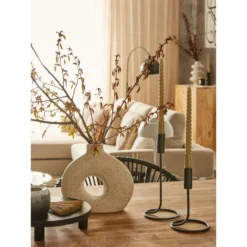 Beliani Kandelaar BUNYU - Zwart Ijzer -Beliani aa2d2af8b78745419847847dc45edade