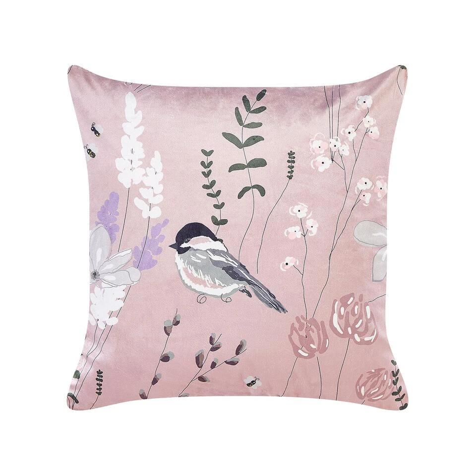 Beliani Sierkussen CYCLAMEN - Roze Fluweel Beliani Sierkussen CYCLAMEN - Roze Fluweel -Beliani ab0046e0741948c899a3f7835dc93346