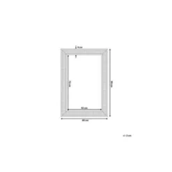 Beliani Wandspiegel CASSIS - Zilver Synthetisch Materiaal 2 Beliani Wandspiegel CASSIS - Zilver Synthetisch Materiaal -Beliani ad4ca641553c411594c7674046b9e95f