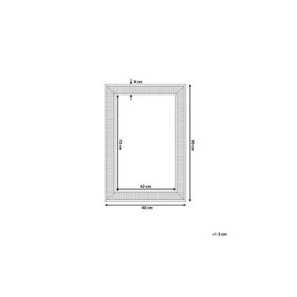 Beliani Wandspiegel CASSIS - Zilver Synthetisch Materiaal Beliani Wandspiegel CASSIS - Zilver Synthetisch Materiaal -Beliani ad4ca641553c411594c7674046b9e95f