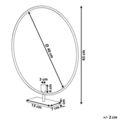 Beliani Kandelaar SERAM - Goud Metaal -Beliani b1df65385d414f25a1c82726894c55c9
