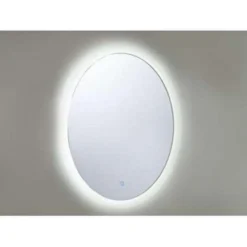 Beliani Badkamerspiegel VIRIAT - Zilver Glas -Beliani b35e45f4fe5a47109c07e17eb28a67a3