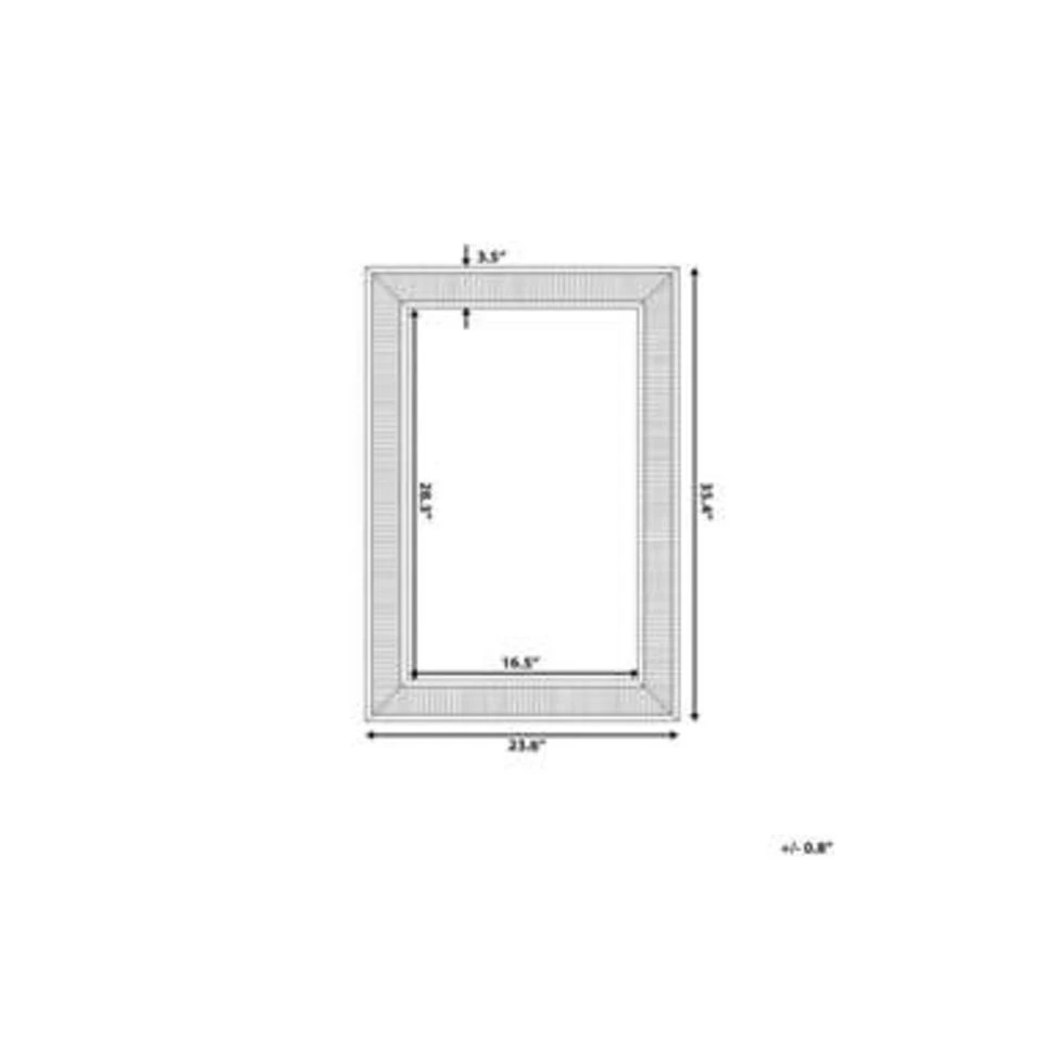Beliani Wandspiegel CASSIS - Zilver Synthetisch Materiaal Beliani Wandspiegel CASSIS - Zilver Synthetisch Materiaal -Beliani b4e5b84a3d554dd484e418e27a5af105