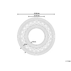 Beliani Wandspiegel CACOMA - Bruin Bamboehout 2 Beliani Wandspiegel CACOMA - Bruin Bamboehout -Beliani b51bace6d8c643549b34c097fb5212d8