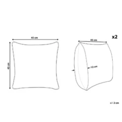 Beliani Sierkussen CIDE - Blauw Polyester 3 Beliani Sierkussen CIDE - Blauw Polyester -Beliani b61766da2266466882ce95b84bd8c149