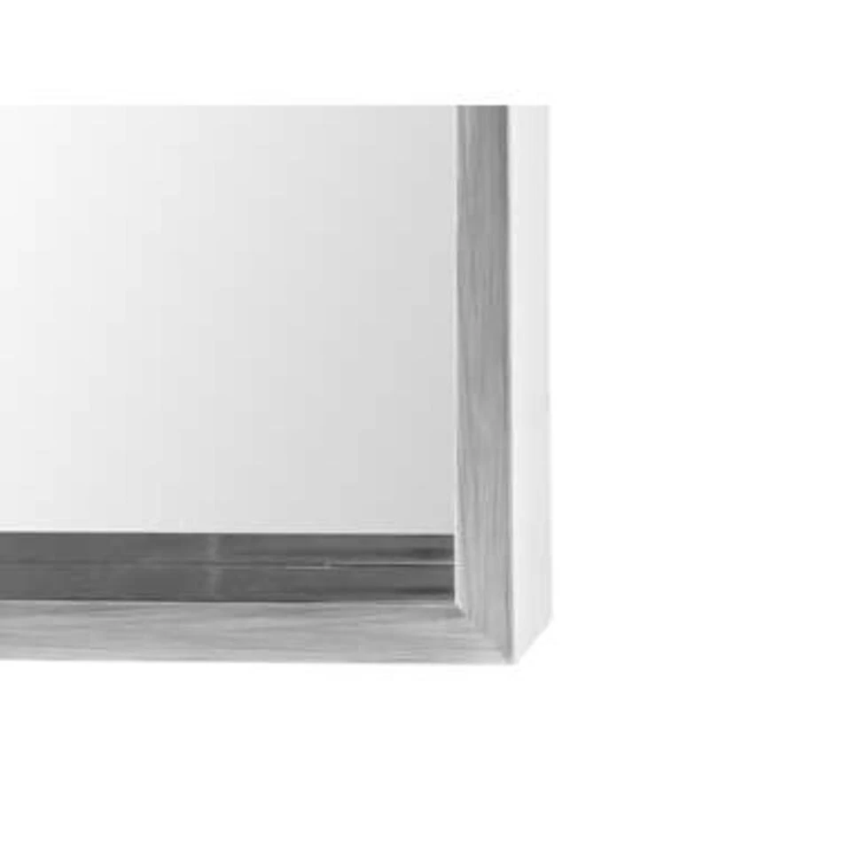 Beliani Wandspiegel OIRON - Grijs Synthetisch Materiaal Beliani Wandspiegel OIRON - Grijs Synthetisch Materiaal -Beliani b852bcad70df4b7e81dd2026f4627fa0