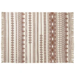 Beliani Plaid JORHAT - Beige Katoen 3 Beliani Plaid JORHAT - Beige Katoen -Beliani b8ac60d6523b401fb2430856c7cac60d