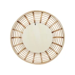 Beliani Wandspiegel HANUA - Natuurlijk Bamboehout -Beliani b90d00662e044c8d94d43eb72759cf40