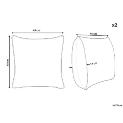 Beliani Sierkussen PILEA - Beige Polyester 2 Beliani Sierkussen PILEA - Beige Polyester -Beliani b9155b8d329143fca9019509a51a69f1 1