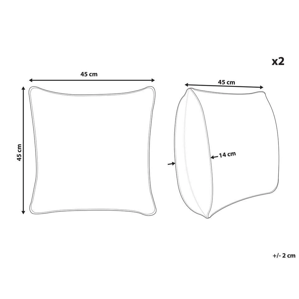 Beliani Sierkussen PILEA - Beige Polyester Beliani Sierkussen PILEA - Beige Polyester -Beliani b9155b8d329143fca9019509a51a69f1 1