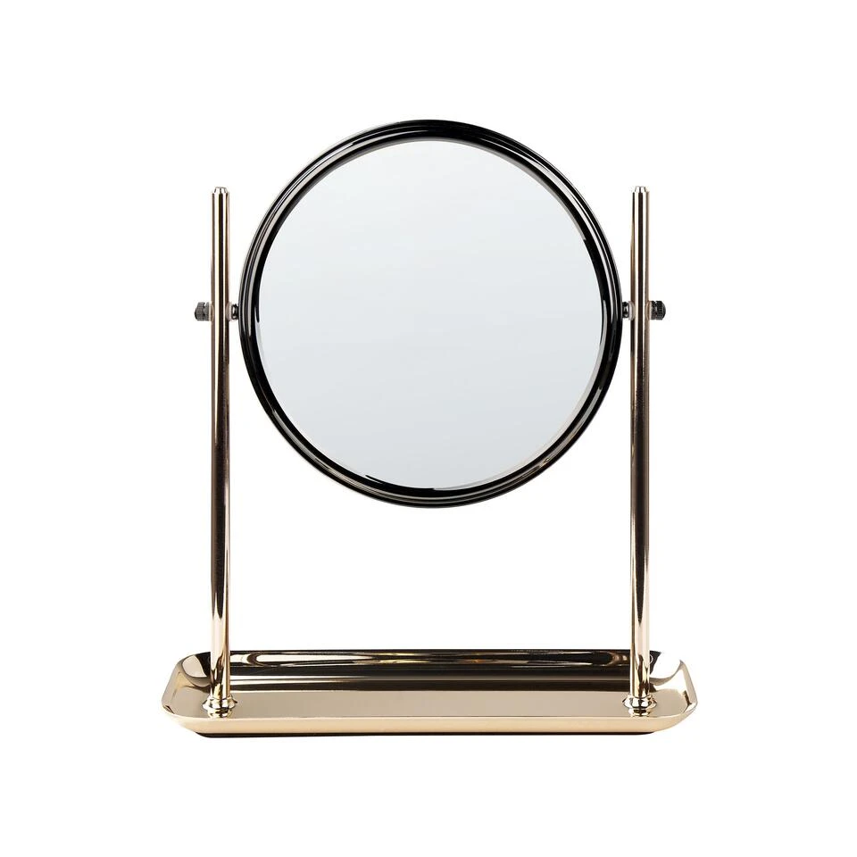 Beliani Make-up Spiegel FINISTERE - Goud Ijzer, Glas Beliani Make-up Spiegel FINISTERE - Goud Ijzer, Glas -Beliani baa74c5b73db4bfd884d466f89ff869d