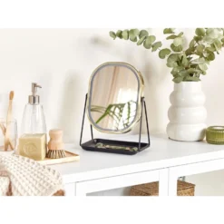 Beliani Make-up Spiegel DORDOGNE - Goud Metaal 3 Beliani Make-up Spiegel DORDOGNE - Goud Metaal -Beliani bd89c4d713a04730ab0a6feda1e3bbb9