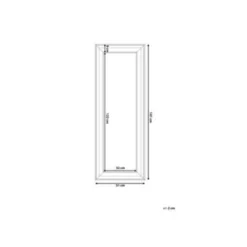 Beliani Wandspiegel LUNEL - Wit Synthetisch Materiaal -Beliani bf2619ee5faa422ba21ad78c6901c7c0