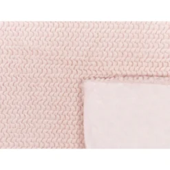 Beliani Plaid BJAS - Roze Polyester -Beliani c17f84cb71bf46198b5baf849e387507