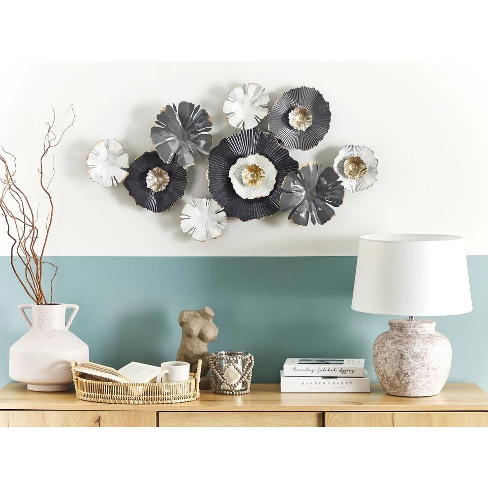 Beliani Wanddecoratie POTASSIUM - Grijs Ijzer Beliani Wanddecoratie POTASSIUM - Grijs Ijzer -Beliani d4532dd472554c17a343bada643071b6