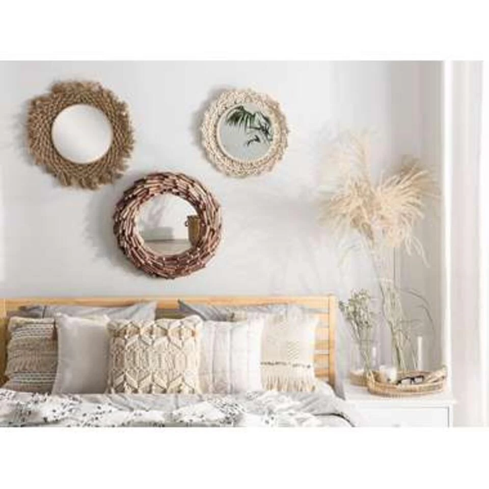 Beliani Wandspiegel KAYENTA - Lichte Houtkleur Hout Beliani Wandspiegel KAYENTA - Lichte Houtkleur Hout -Beliani d50476561de14b9fb8a5d83d2650b568