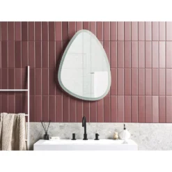 Beliani Badkamerspiegel BETHUNE - Zilver Glas 2 Beliani Badkamerspiegel BETHUNE - Zilver Glas -Beliani d6f90908e2e0488391ac1c12596b4ccc