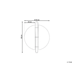 Beliani Wandspiegel ATTIN - Goud Ijzer 2 Beliani Wandspiegel ATTIN - Goud Ijzer -Beliani d78e13db7a6849e89d4eeb0da565cd19