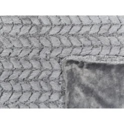 Beliani Plaid SARASWATI - Grijs Polyester 3 Beliani Plaid SARASWATI - Grijs Polyester -Beliani db78b5a628b84ea09f34ee8aa9924b20