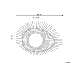 Beliani Wandspiegel BARIO - Natuurlijk Bamboehout 2 Beliani Wandspiegel BARIO - Natuurlijk Bamboehout -Beliani ddd319f0d6dd4a6d9de6ea6f56175d28