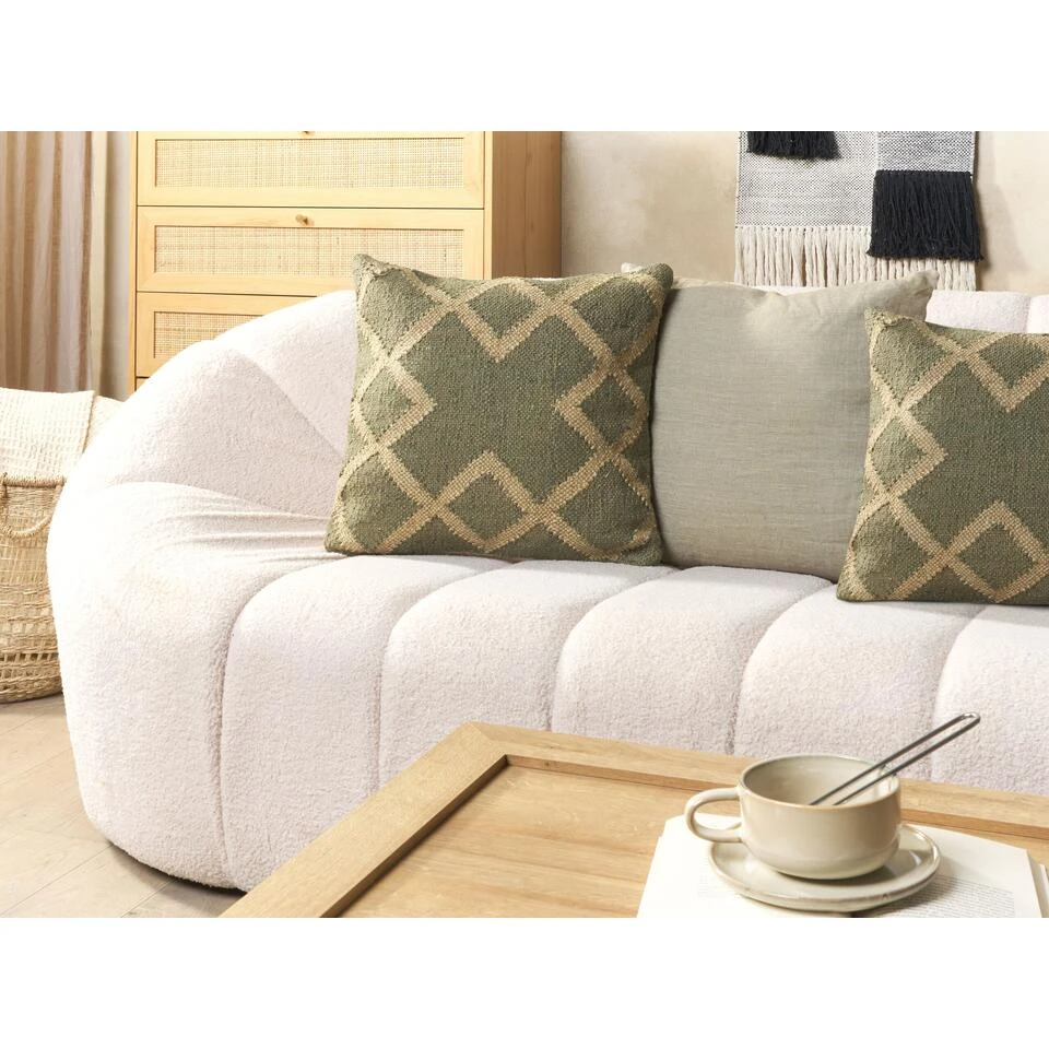 Beliani Sierkussen GOPI - Groen Jute Beliani Sierkussen GOPI - Groen Jute -Beliani de28f54389514b629b447c983560d4ed