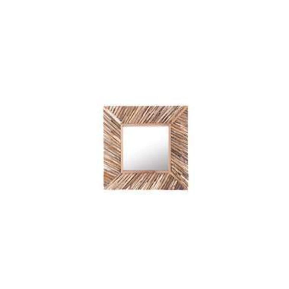 Beliani Wandspiegel KANAB - Lichte Houtkleur Hout Beliani Wandspiegel KANAB - Lichte Houtkleur Hout -Beliani df2705e3040447409408dd822d90d22e