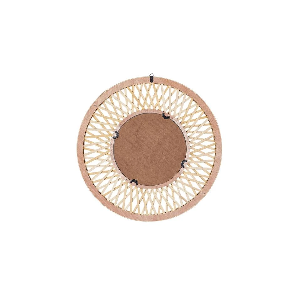 Beliani Wandspiegel BACATA - Lichte Houtkleur Bamboehout Beliani Wandspiegel BACATA - Lichte Houtkleur Bamboehout -Beliani df6578008f454f6b8dc9f592fd04e508