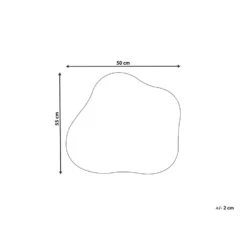 Beliani Wandspiegel BAGNEUX - Zilver Glas 2 Beliani Wandspiegel BAGNEUX - Zilver Glas -Beliani dff7f0b1b5804587951cfd463e6dd05e