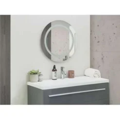 Beliani Badkamerspiegel SELUNE - Zilver Synthetisch Materiaal 2 Beliani Badkamerspiegel SELUNE - Zilver Synthetisch Materiaal -Beliani e088cb89c4b24f33914191e422e68598