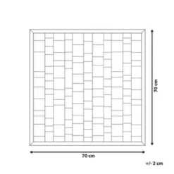 Beliani Wanddecoratie PUEBLA - Multicolor Teakhout -Beliani e1f6fad71e8f40ad9d278bdd927197c7