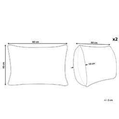 Beliani Sierkussen DANAPUR - Multicolor Katoen -Beliani e42a5e562afc4af485f9e608baaff1c4
