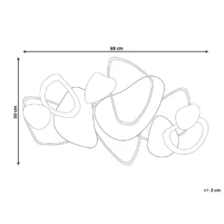 Beliani Wanddecoratie COBALT - Bruin Ijzer 2 Beliani Wanddecoratie COBALT - Bruin Ijzer -Beliani e47b1d2fc7fa4e87b46ddbca4ead87f3