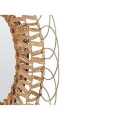 Beliani Wandspiegel PAMOL - Natuurlijk Waterhyacinth -Beliani ea9f959e209041faaa5fb3b2b1ce7d38