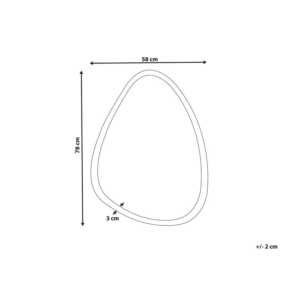 Beliani Badkamerspiegel BETHUNE - Zilver Glas Beliani Badkamerspiegel BETHUNE - Zilver Glas -Beliani ed1eefc70f1c4e2994d036d2572a678b