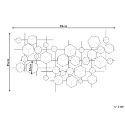 Beliani Wanddecoratie FLEROVIUM - Goud Ijzer 2 Beliani Wanddecoratie FLEROVIUM - Goud Ijzer -Beliani edf3932204d94e21a97acbf0b21b2eb1