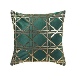 Beliani Sierkussen CASSIA - Groen Polyester -Beliani f231f1d4d9ab4b9296a7ec1cfe8ac81d