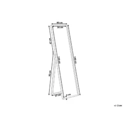 Beliani Staande Spiegel TORCY - Goud Synthetisch Materiaal -Beliani f38b3192a515440ea2982177b8ae12a3