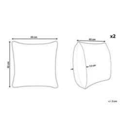 Beliani Sierkussen CIDE - Blauw Polyester 2 Beliani Sierkussen CIDE - Blauw Polyester -Beliani f533cdd5648f4d02884d869bdbde9f96