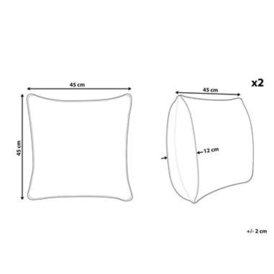 Beliani Sierkussen CIDE - Blauw Polyester Beliani Sierkussen CIDE - Blauw Polyester -Beliani f533cdd5648f4d02884d869bdbde9f96