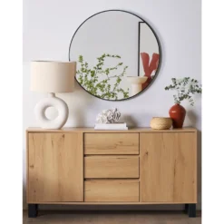 Beliani Wandspiegel ANNEMASSE - Zwart Glas 3 Beliani Wandspiegel ANNEMASSE - Zwart Glas -Beliani f88f4ff9e3704d6e9445356997d3d25a