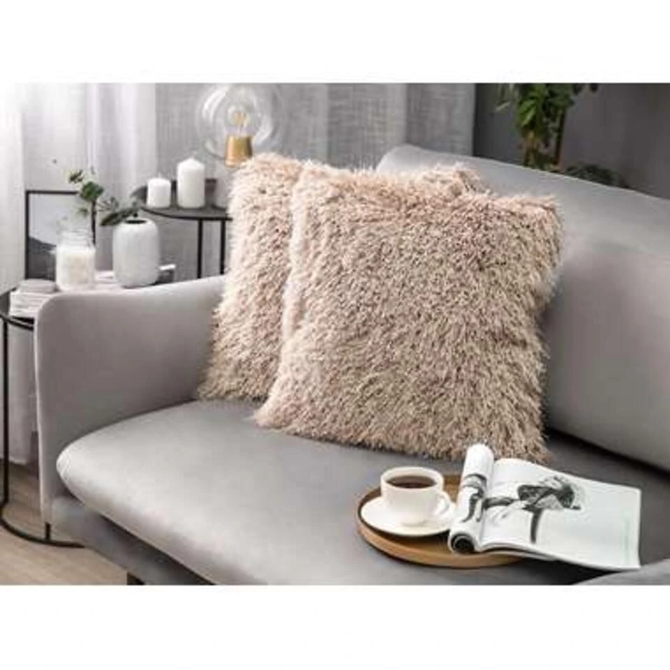 Beliani Sierkussen CIDE - Beige Polyester Beliani Sierkussen CIDE - Beige Polyester -Beliani f953eb57b55c4cbabfd95131107aa2bd